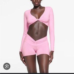 Skims Pink Cotton Set